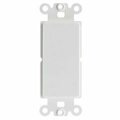 Swe-Tech 3C Decora Wall Plate Insert, White, Blank FWT301-1005